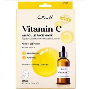 K-Care Cala 5Pc Ampoule Face Mask Vitamin C*5 mask*Brightening*Korean skincare
